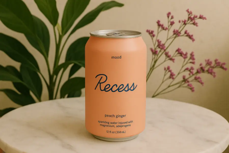 Recess Mood drink ginger peach review
