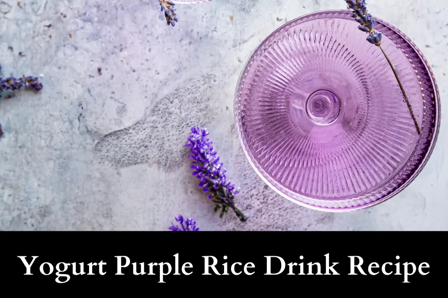 Yogurt Purple Rice Drink Recipe