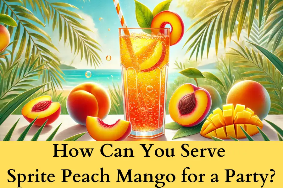 How Can You Serve Sprite Peach Mango for a Party