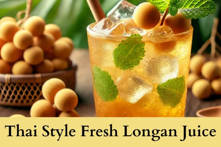 Thai Style Fresh Longan Juice