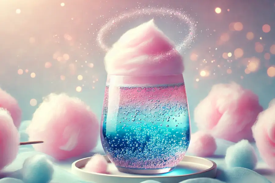 Sparkling Cotton Candy Drink