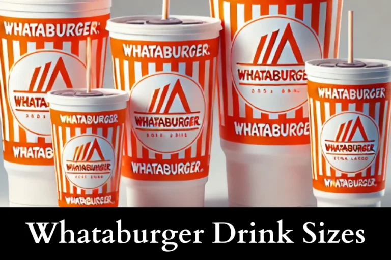 Whataburger Drink sizes