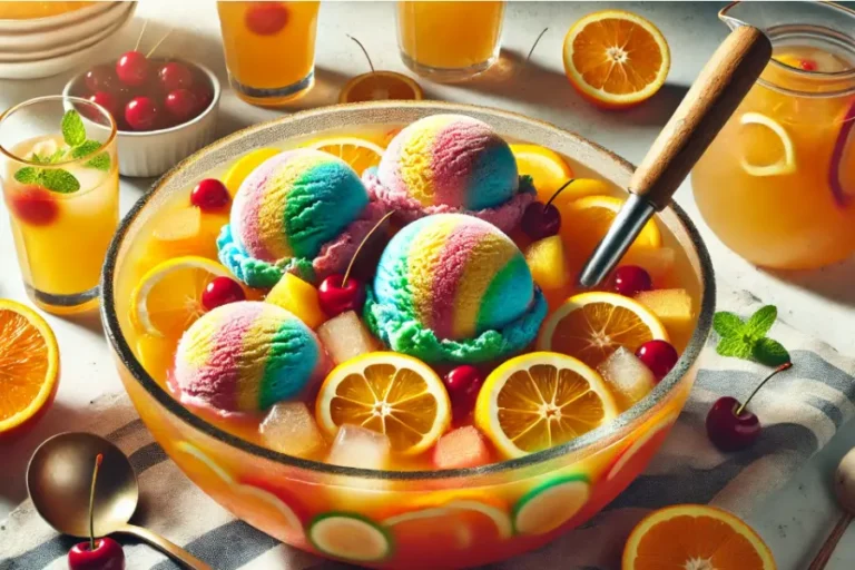 easy punch recipe with sherbet