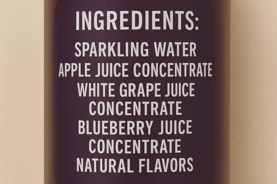 Izze ingredients