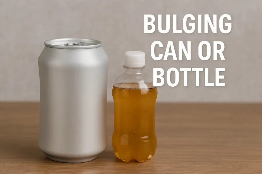 bulging means soft drink has gone bad