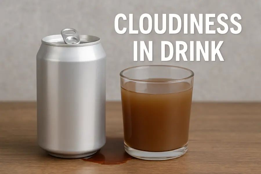 cloudiness means soft drink has gone bad