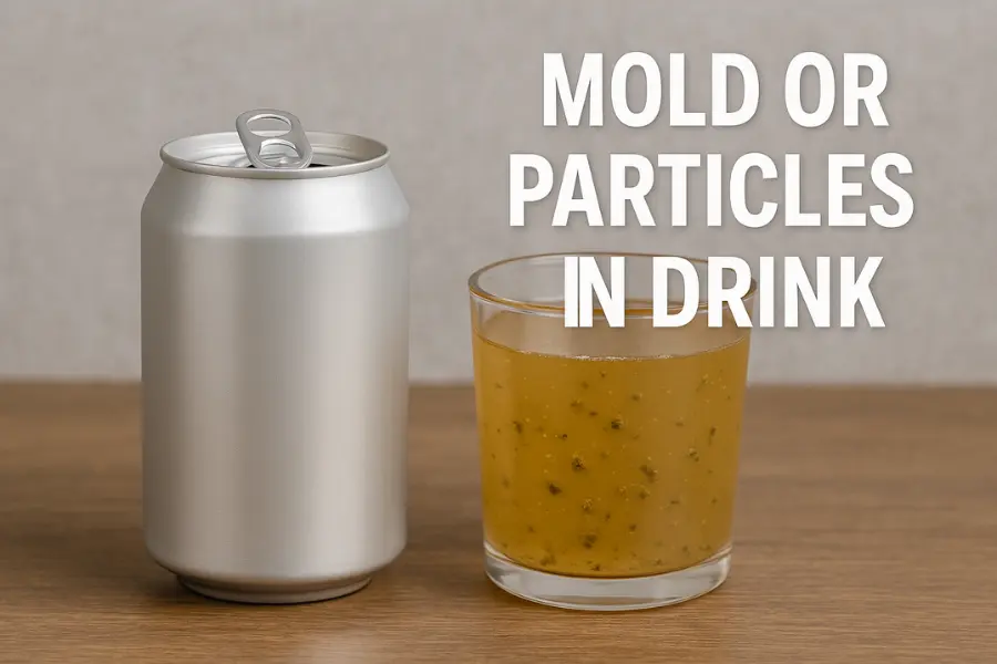 mold means soft drink has gone bad