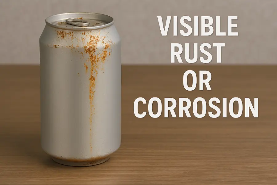 rust means soft drink has gone bad